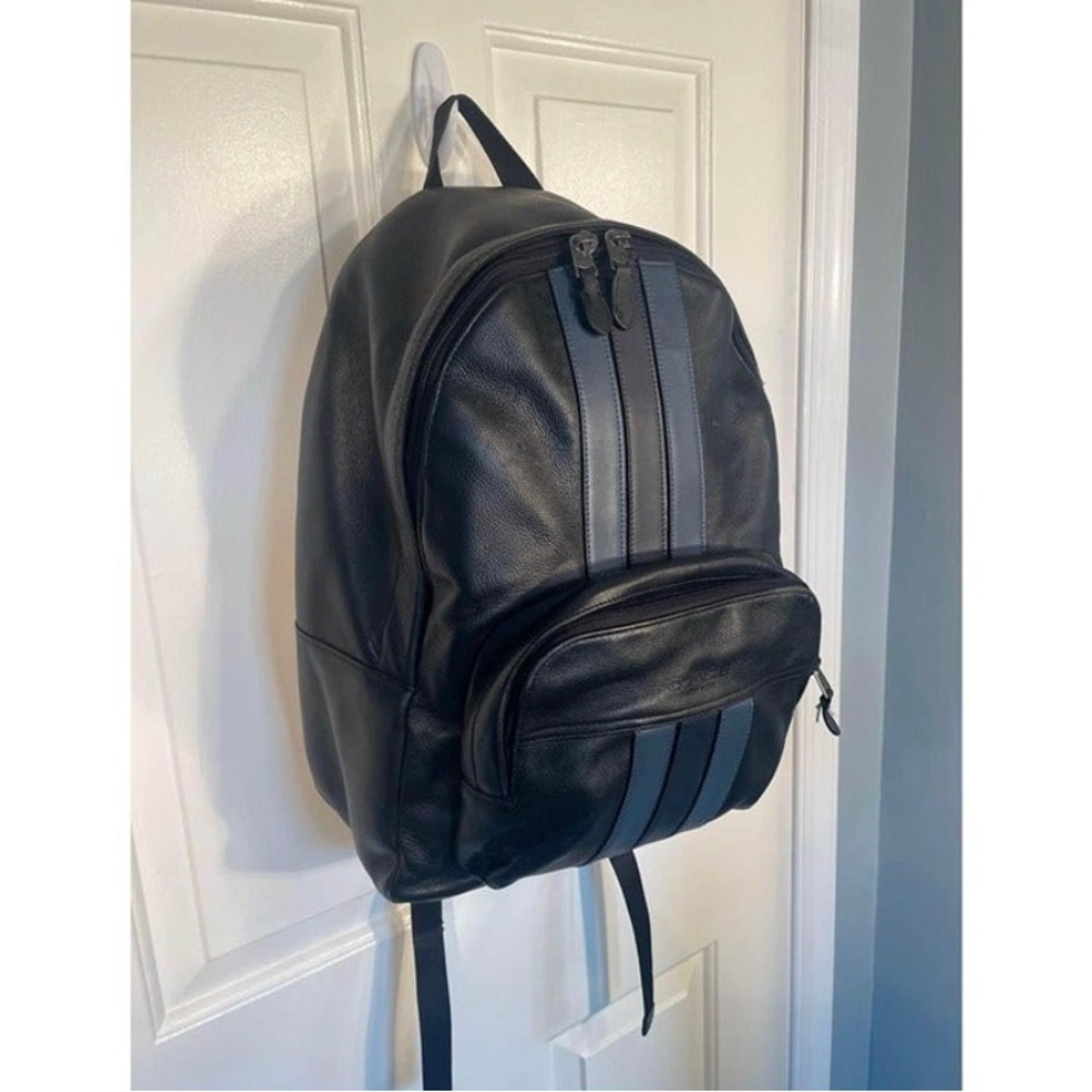 Black coach backpack unisex